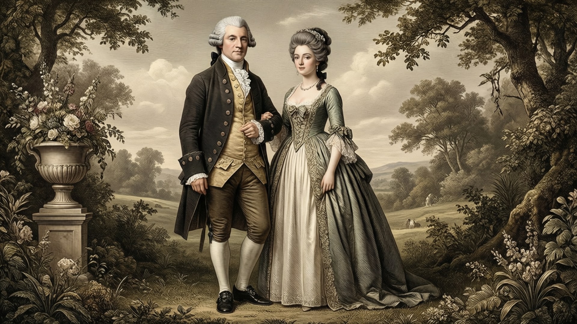 Regency Elegance Pattern Wallpaper