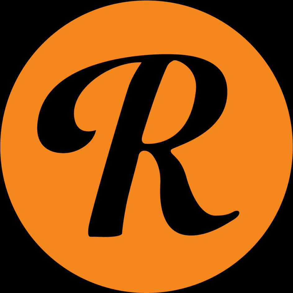 Registered Trademark Symbol Orange Background PNG