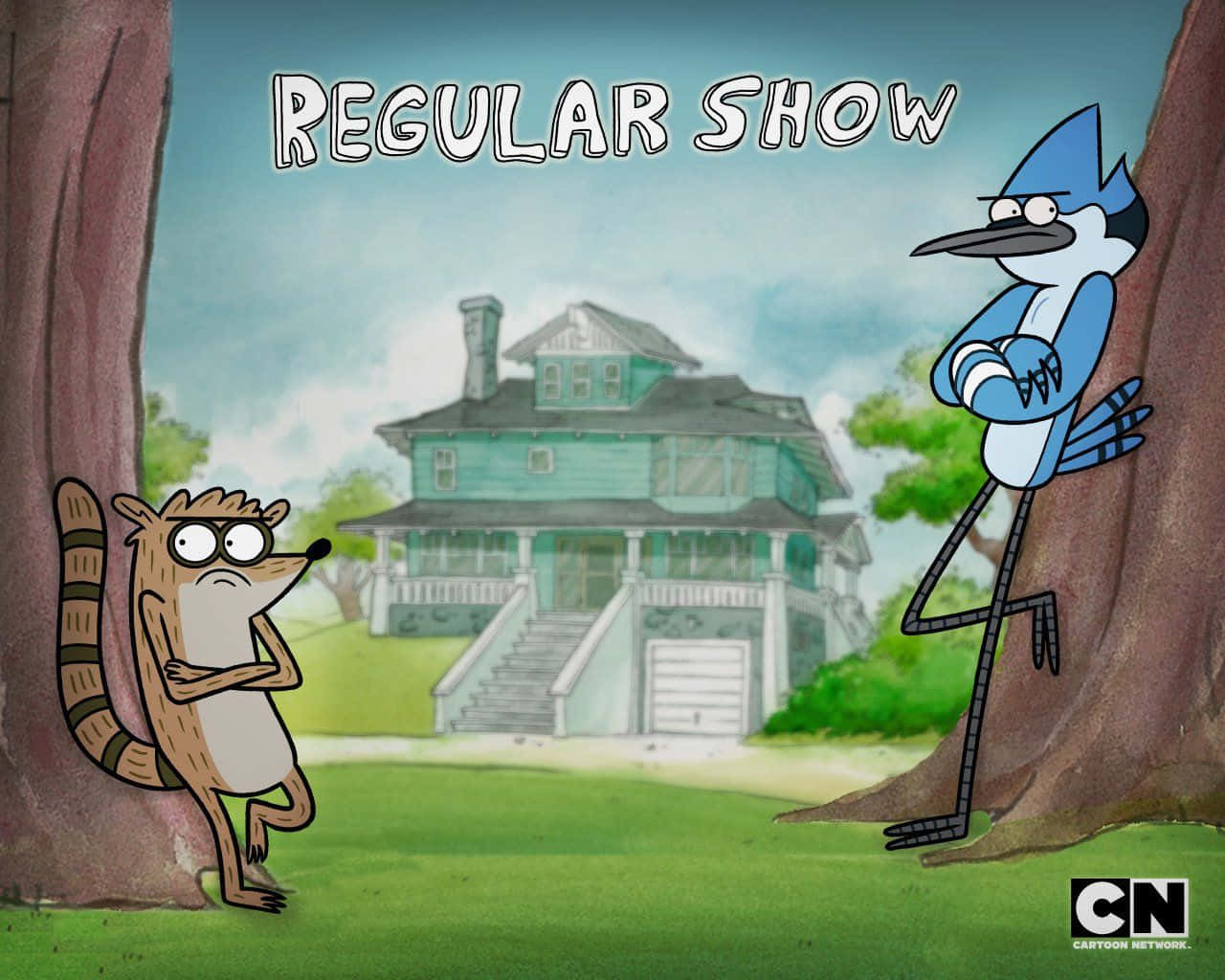 The Regular Show characters mesmerized by the night sky