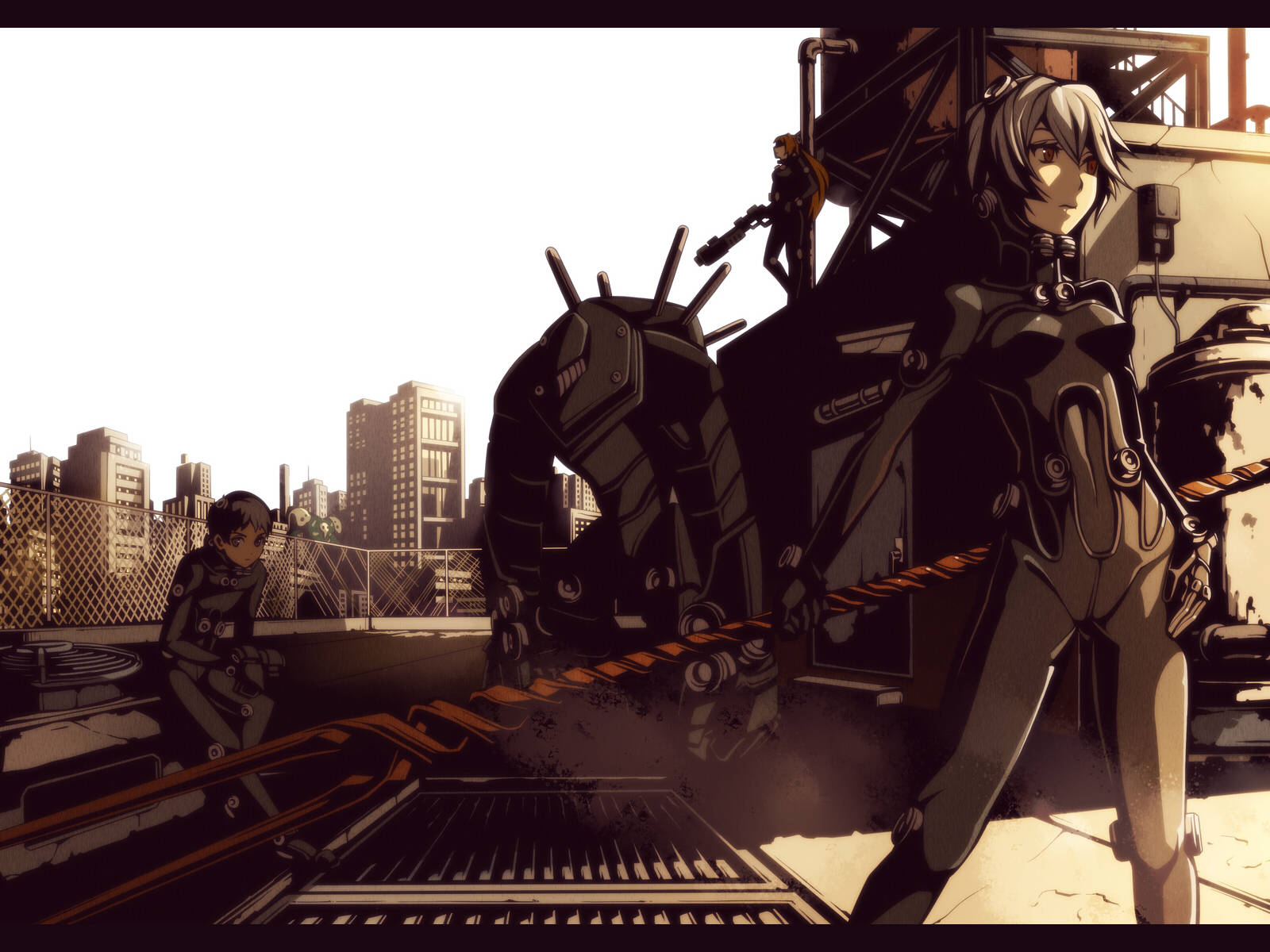 Rei And Gantz From Evangelion 4k Background