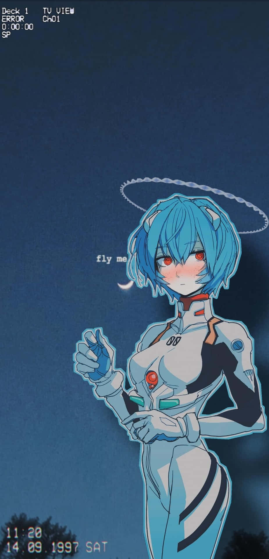 Otherworldly Beauty of Rei Ayanami Wallpaper