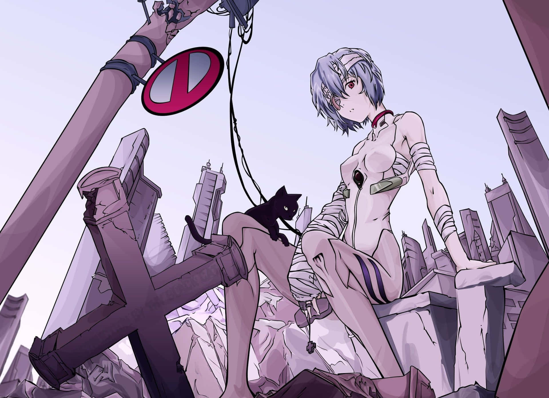 Rei Ayanami in Neon Genesis Evangelion Wallpaper