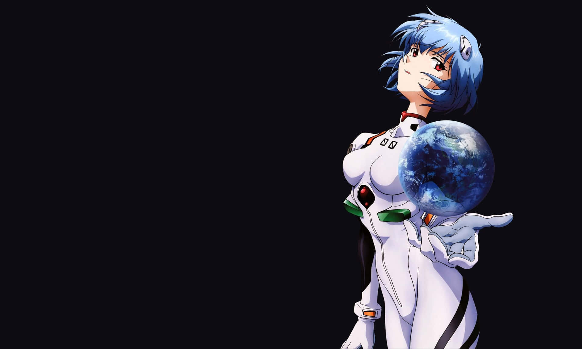 Rei Ayanami in deep thought Wallpaper