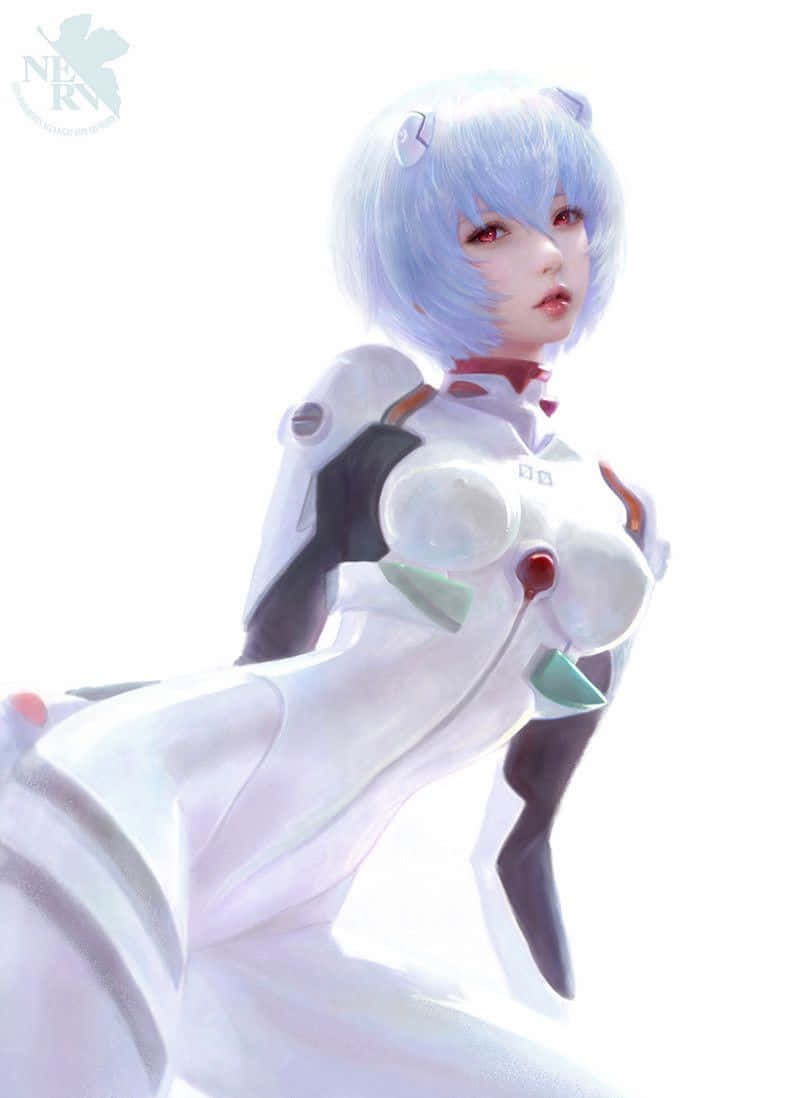 Reiayanami En Profundo Pensamiento. Fondo de pantalla