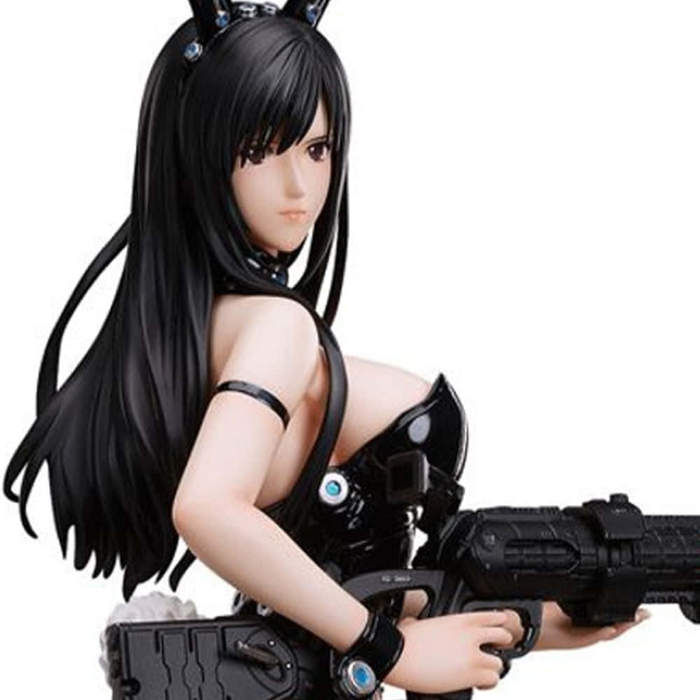 Reika Shimohira Figurewith Gun Wallpaper