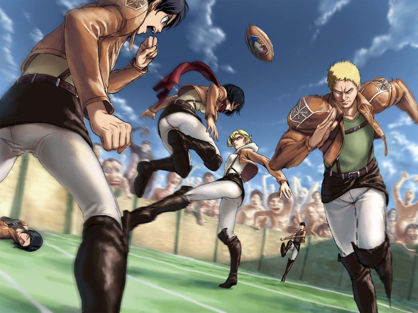 Reiner Braun, De Dappere Leider Van Het Verkenningsregiment In Attack On Titan Achtergrond