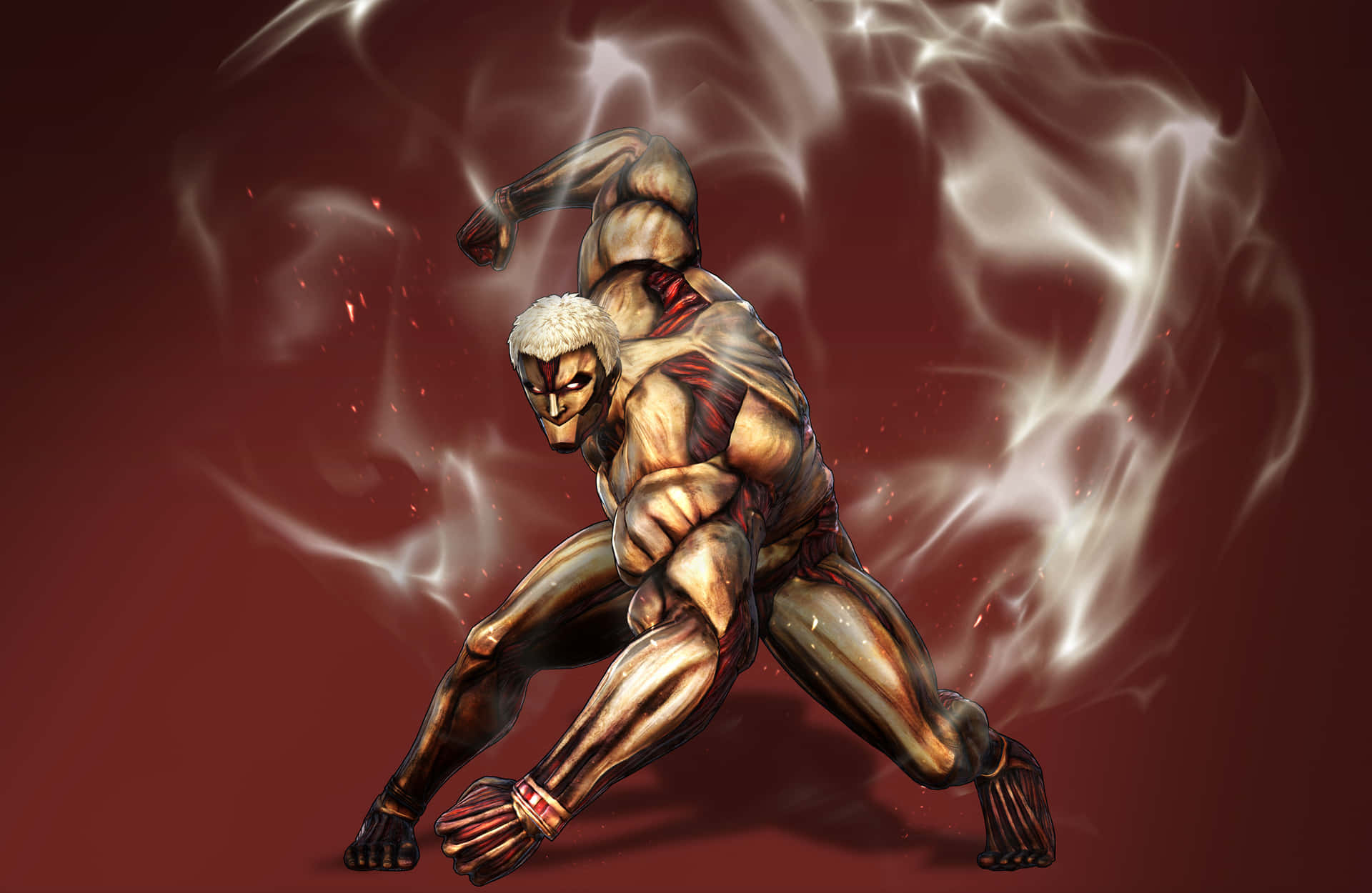 Caption: Reiner Braun - The Armored Titan Wallpaper