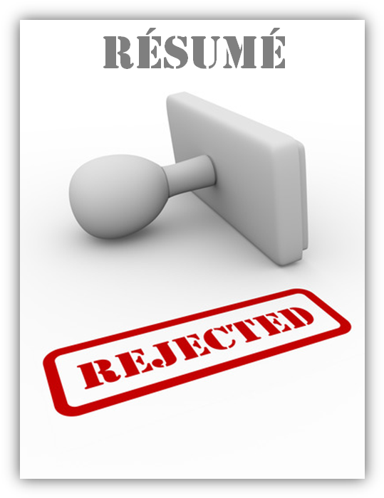 Rejected Resume Stamp PNG
