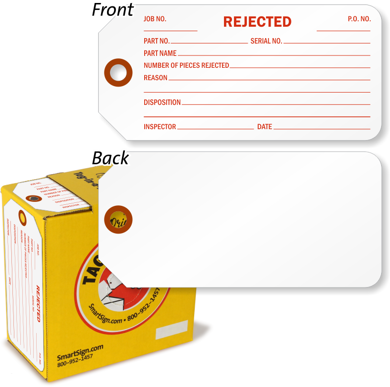 Rejected Tag Template PNG