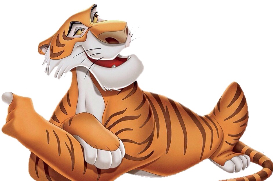 Relaxed Animated Tiger PNG