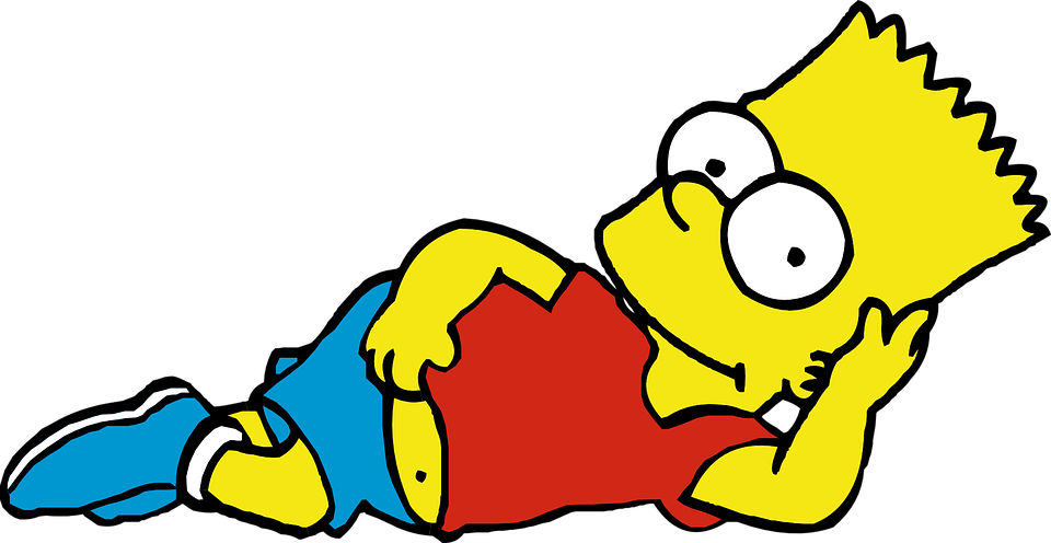 Relaxed Cartoon Character Lying Down.png PNG