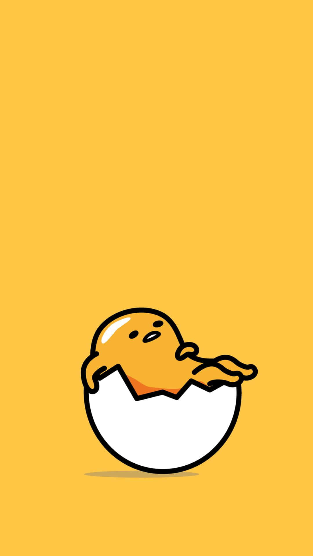 Relaxed Egg Character Illustration Wallpaper