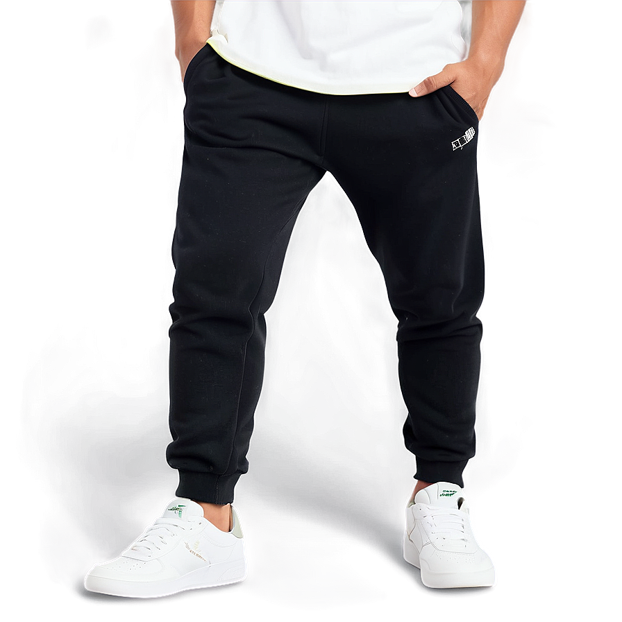 Relaxed Fit Black Sweatpants Png 61 PNG