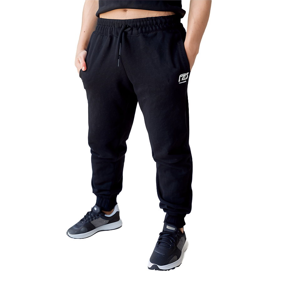 Relaxed Fit Black Sweatpants Png Fko PNG