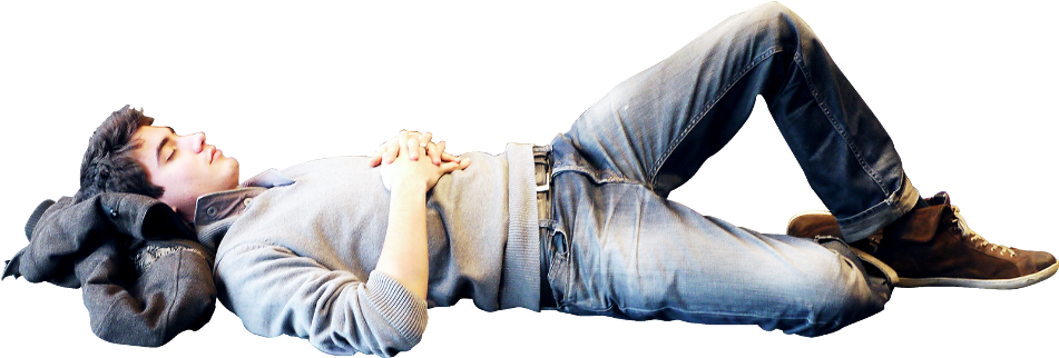 Relaxed Man Lying Down.png PNG