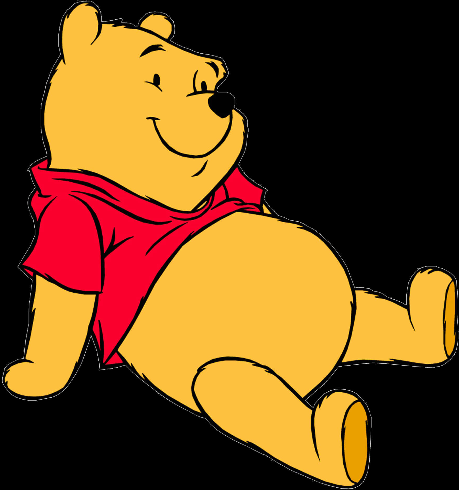 Relaxed Winnie The Pooh PNG