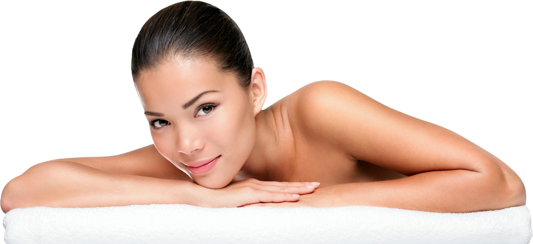 Relaxed Woman Before Massage PNG