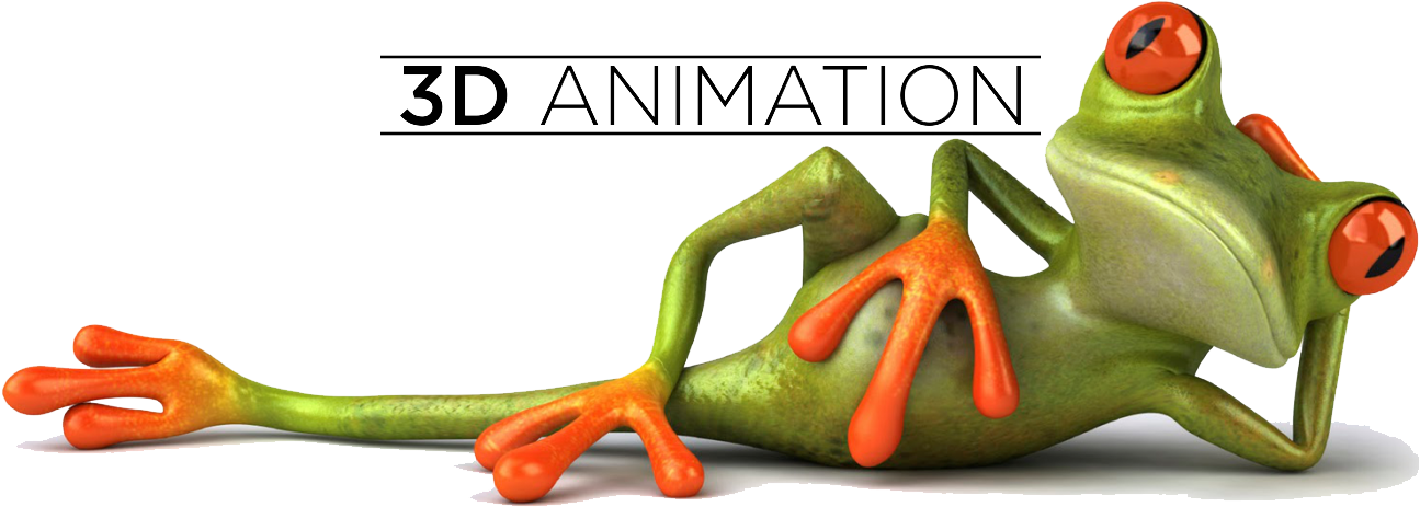 Relaxed3 D Frog Animation PNG