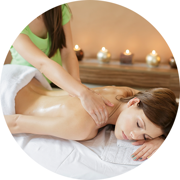 Relaxing Back Massage Spa Session PNG