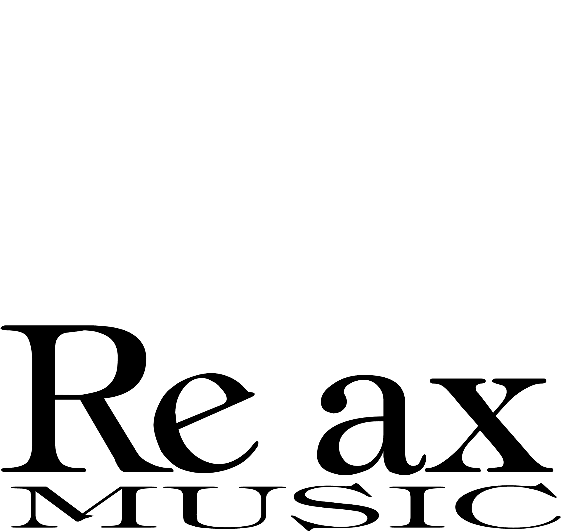 Relaxing Music Logo Design PNG
