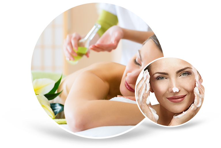 Relaxing Spa Treatmentand Facial Care PNG