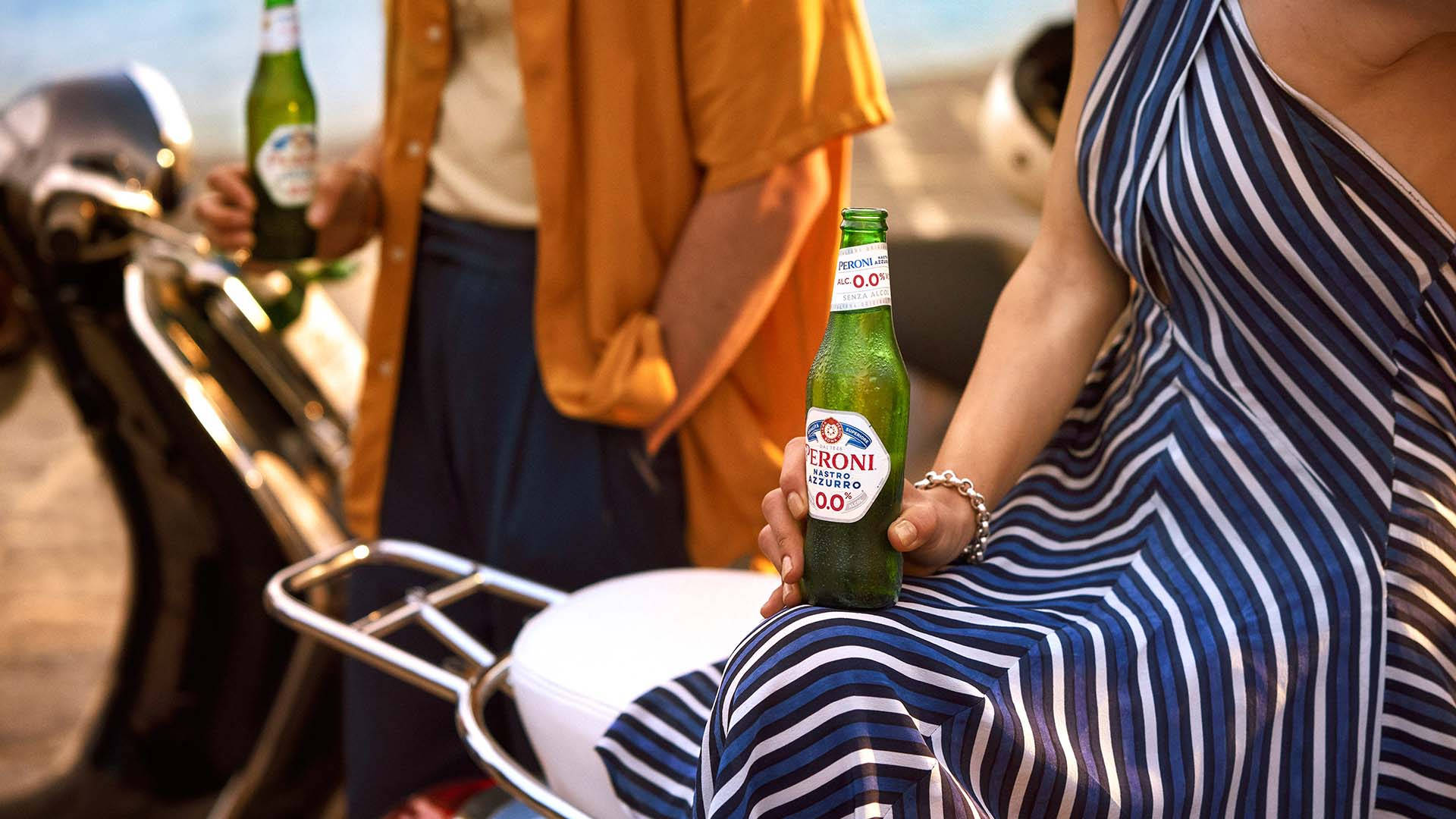 Relaxing With Peroni Beer Wallpaper