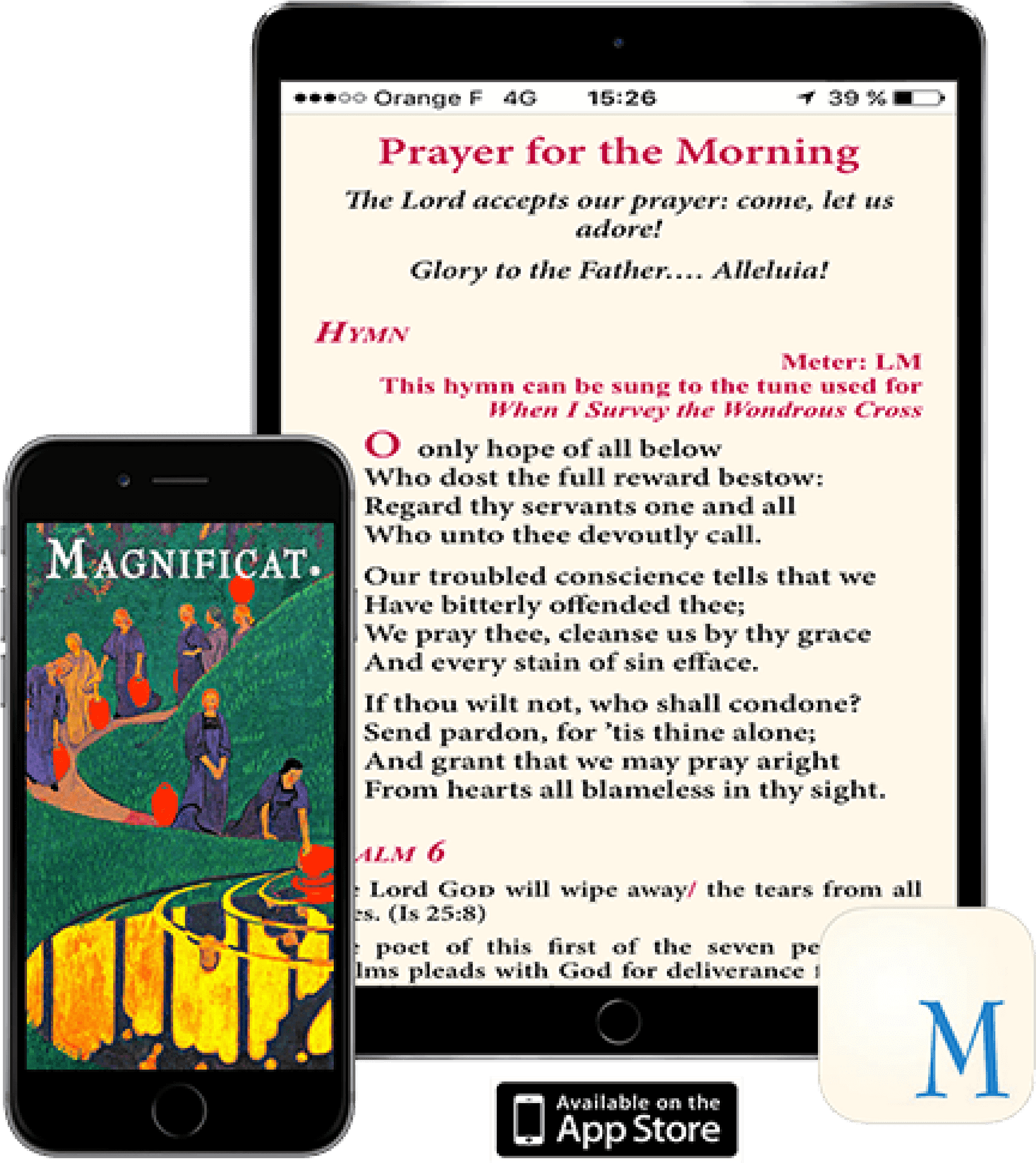 Religious App Interface Display PNG