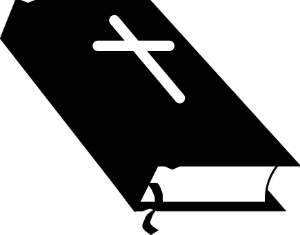 Religious Book And Cross Icon PNG