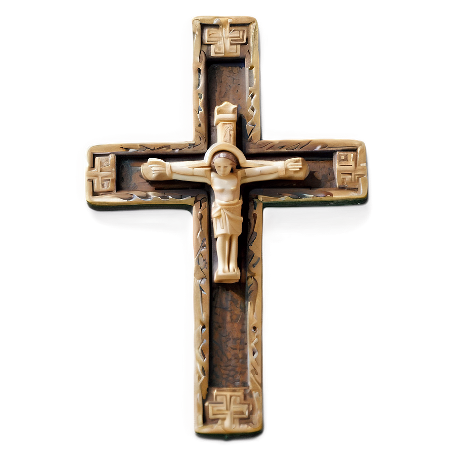 Religious Cross Outline Png 06122024 PNG