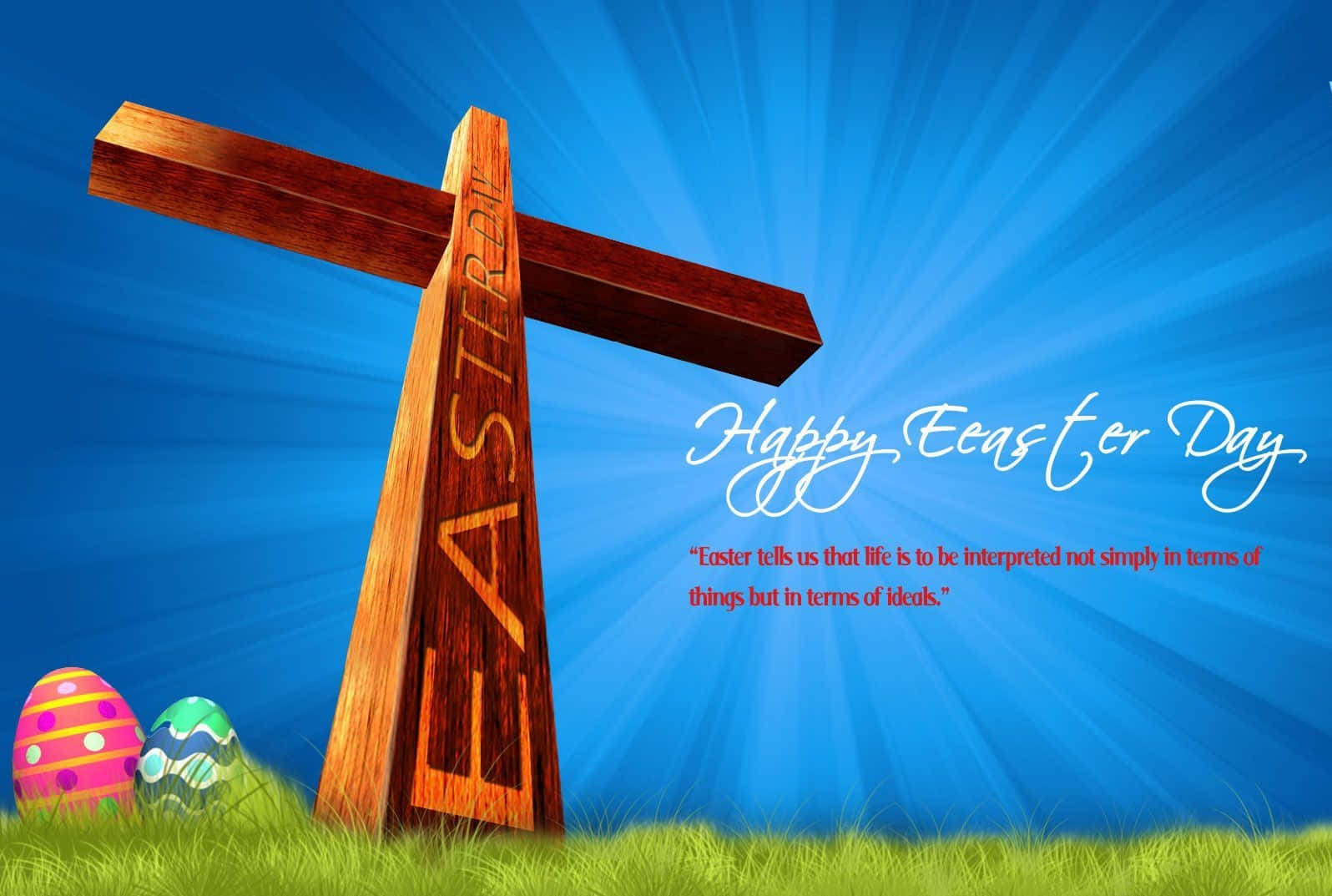 Religious Happy Easter Day Wallpaper