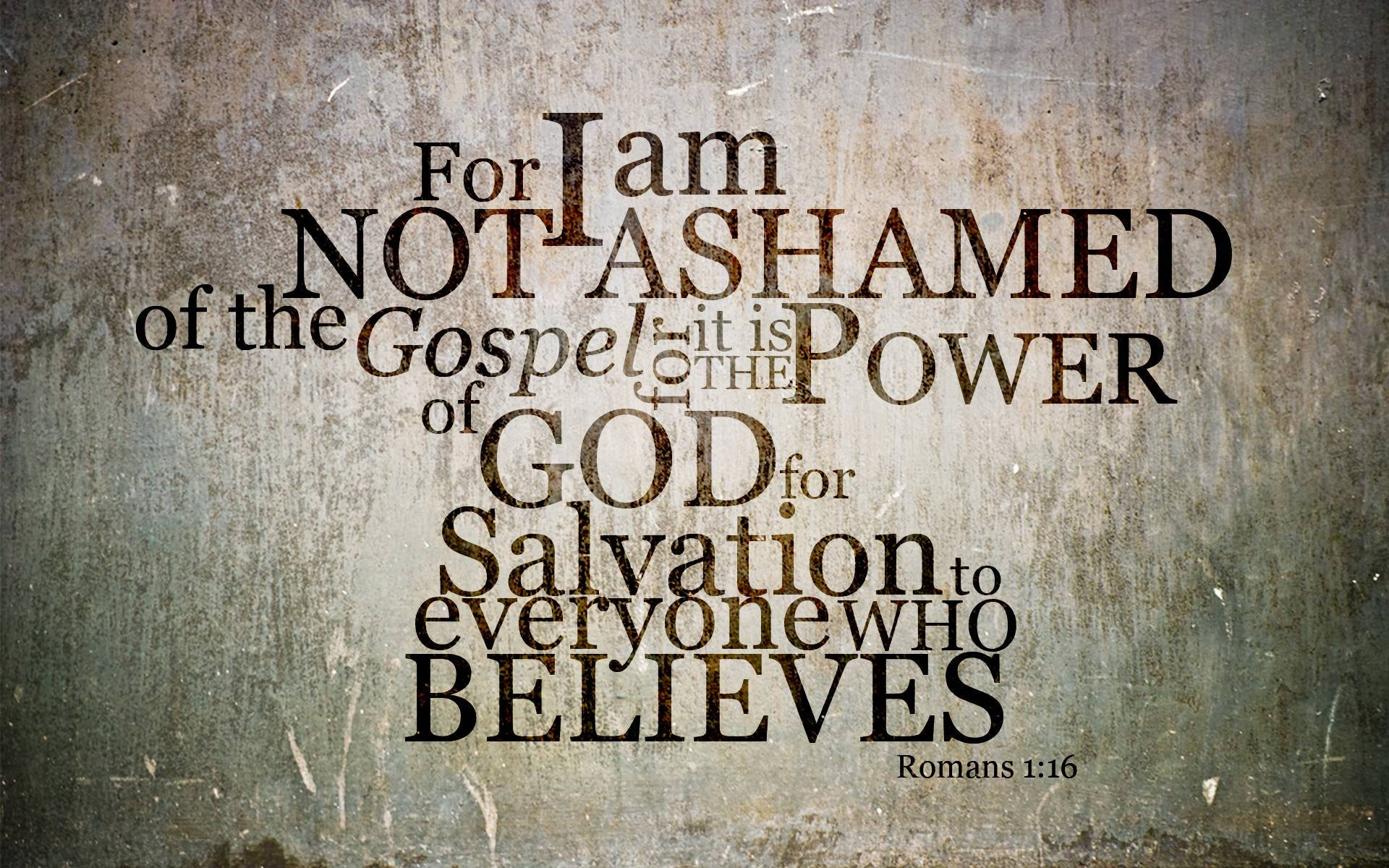Religious Romans 1:16 Verse