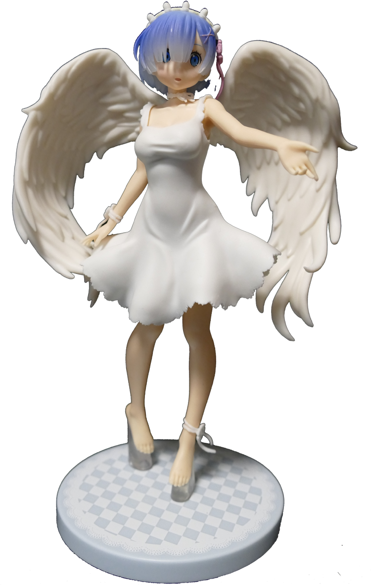 Rem Angel Figure Re Zero PNG