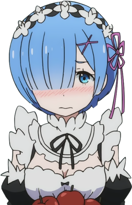 Rem Re Zero Anime Character PNG