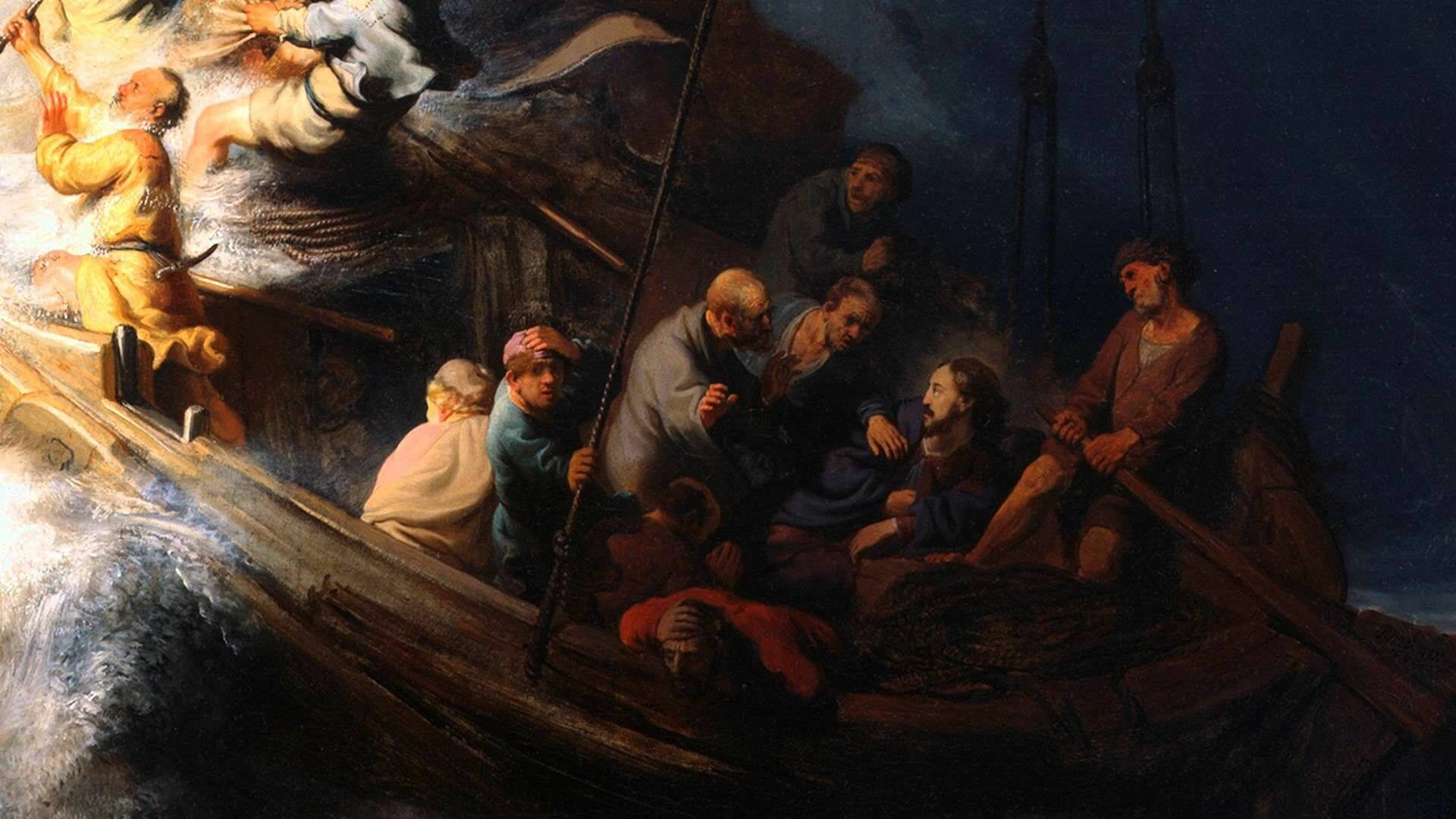Rembrandt Havet Av Kaos Wallpaper