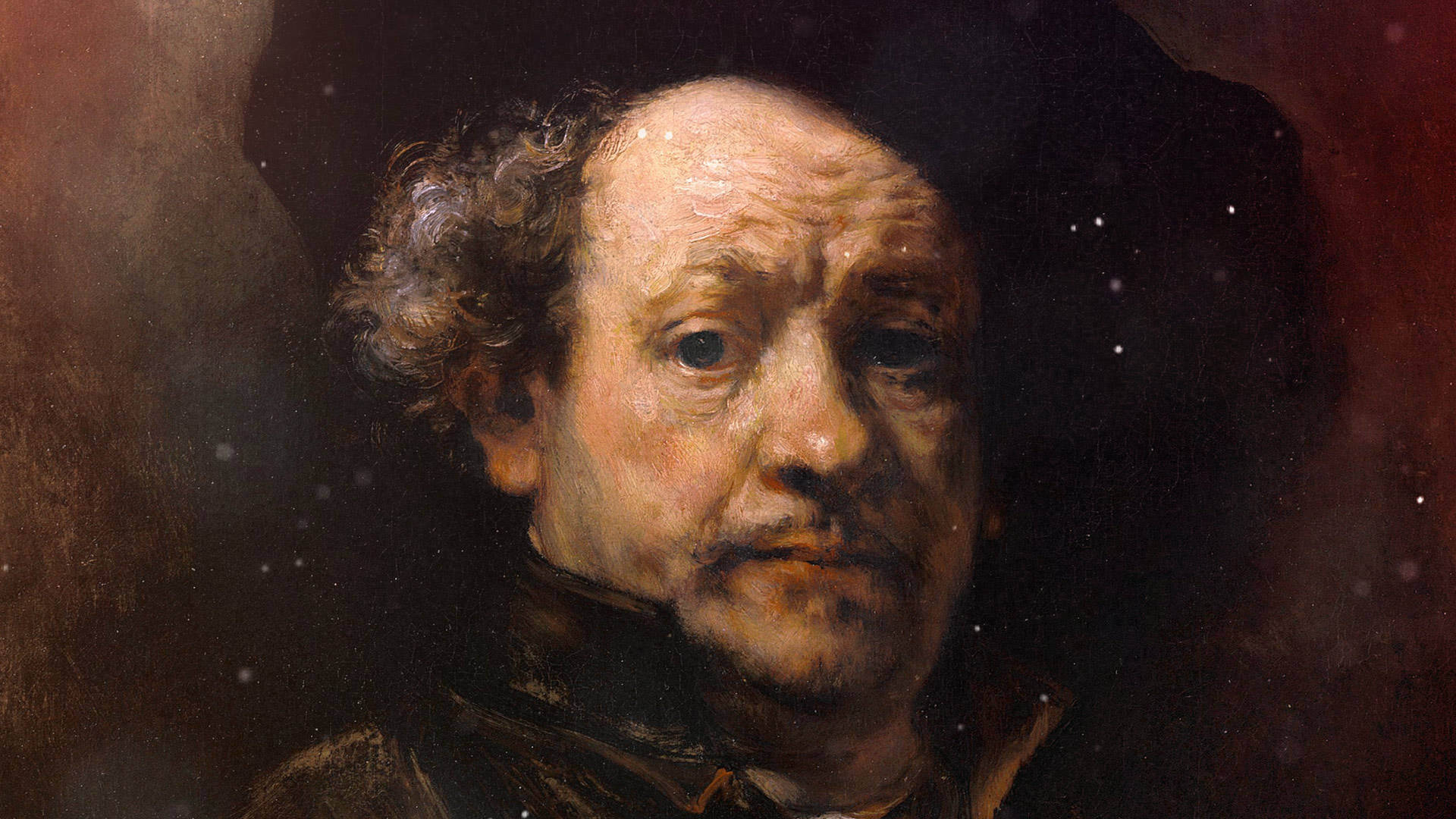 Rembrandtoeuvre-porträtt. Wallpaper