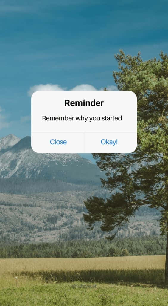 A Screenshot Of The Reminder App On An Iphone Wallpaper