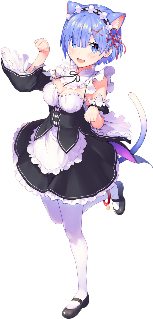 Remin Maid Outfit Anime Character PNG