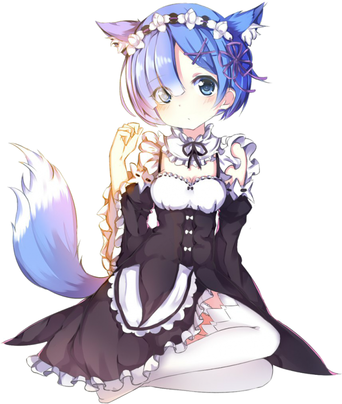 Remin Maid Outfit Re Zero PNG