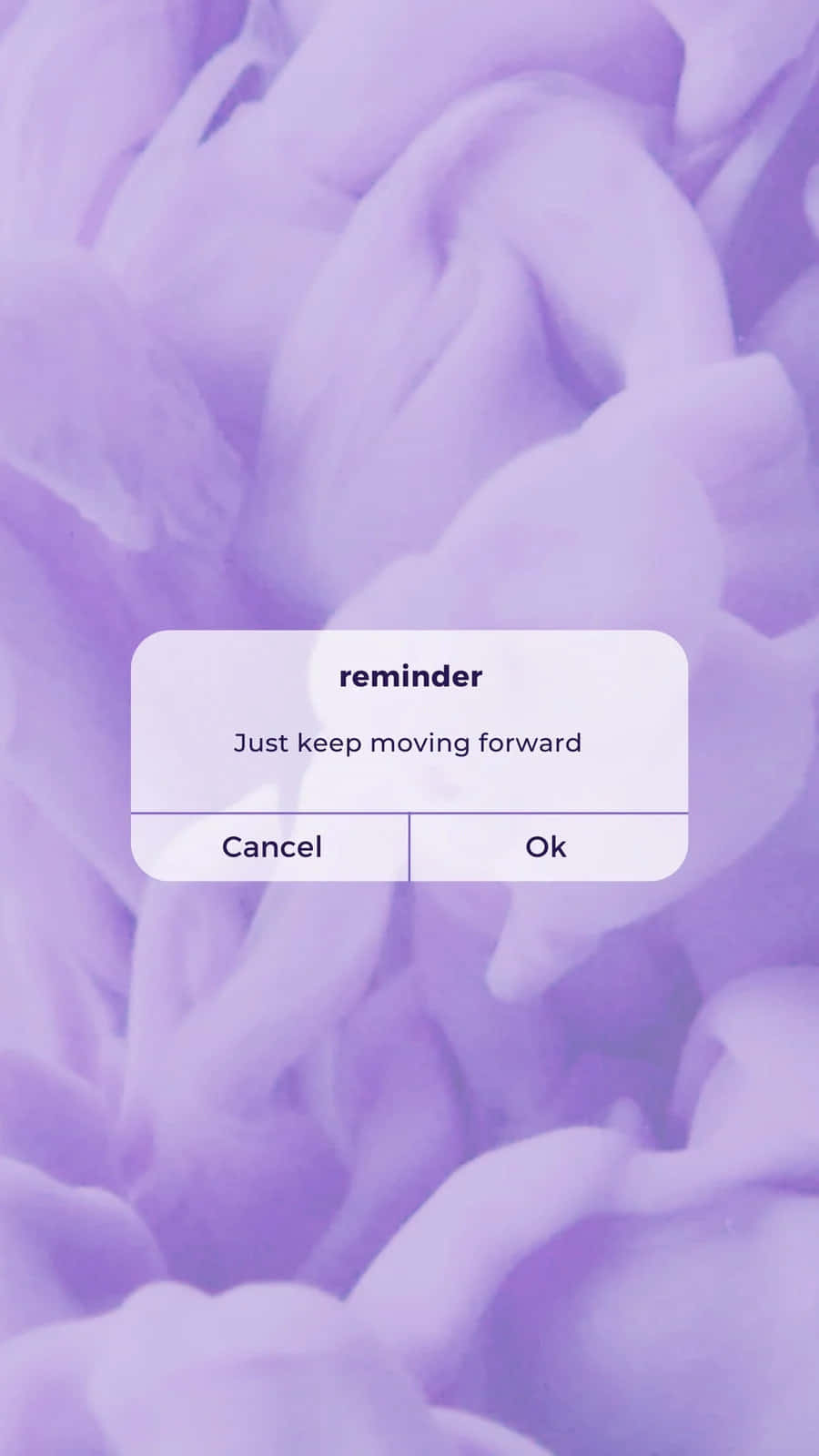 A Purple Background With The Words Reminder