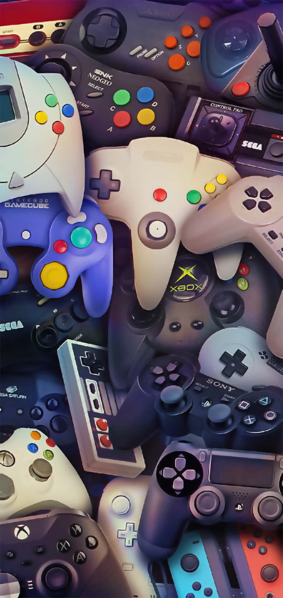 Remote Game Controllers Collection Wallpaper