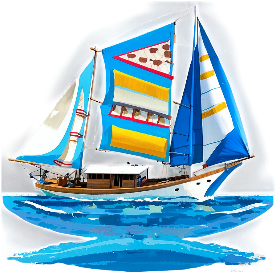 Remote Island Sailing Png 06242024 PNG