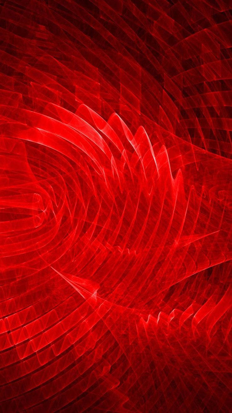 Ren Rød Overlapning Fraktal Wallpaper