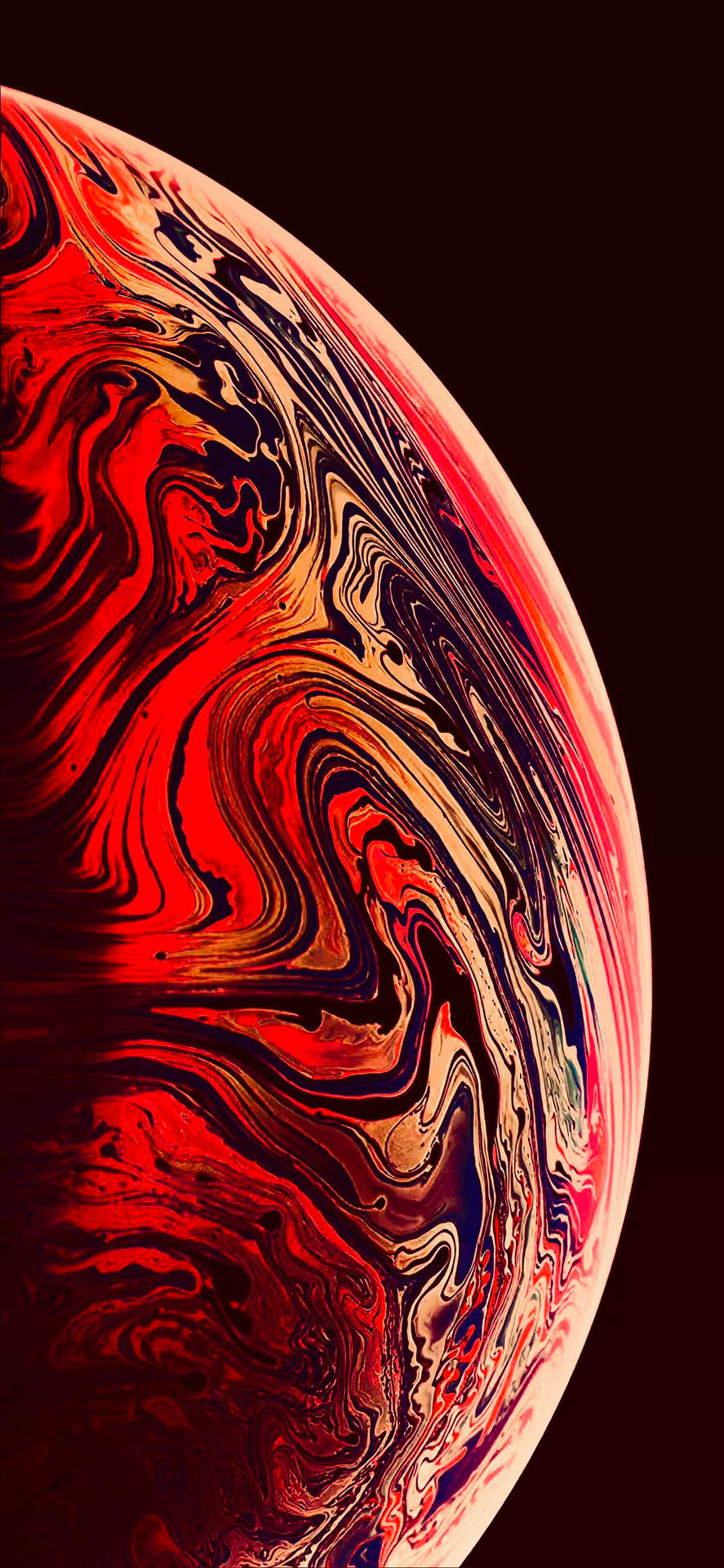 Ren Rød Planet Wallpaper