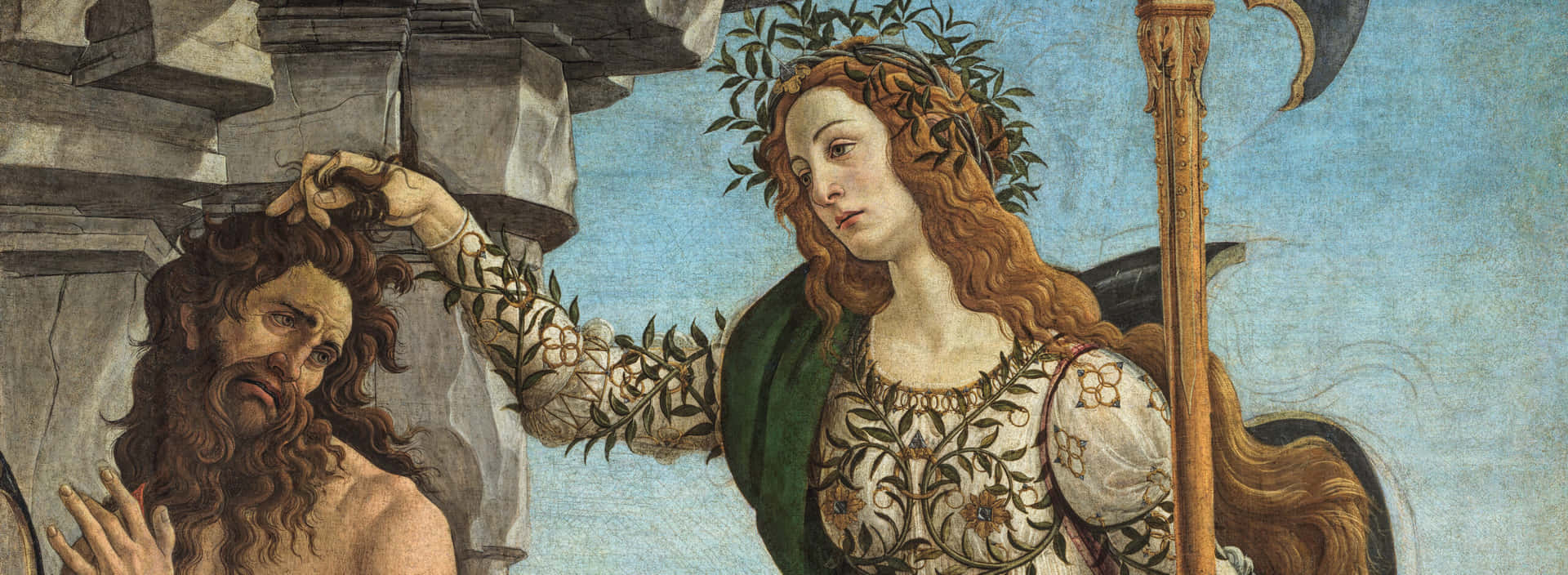 A classic painting depicting a beautiful Renaissance courtesan