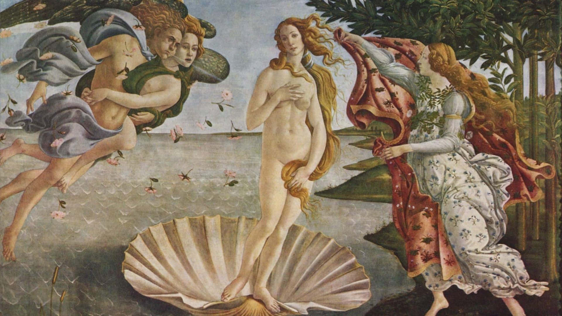 Renaissance Aesthetic Birth Of Venus Wallpaper