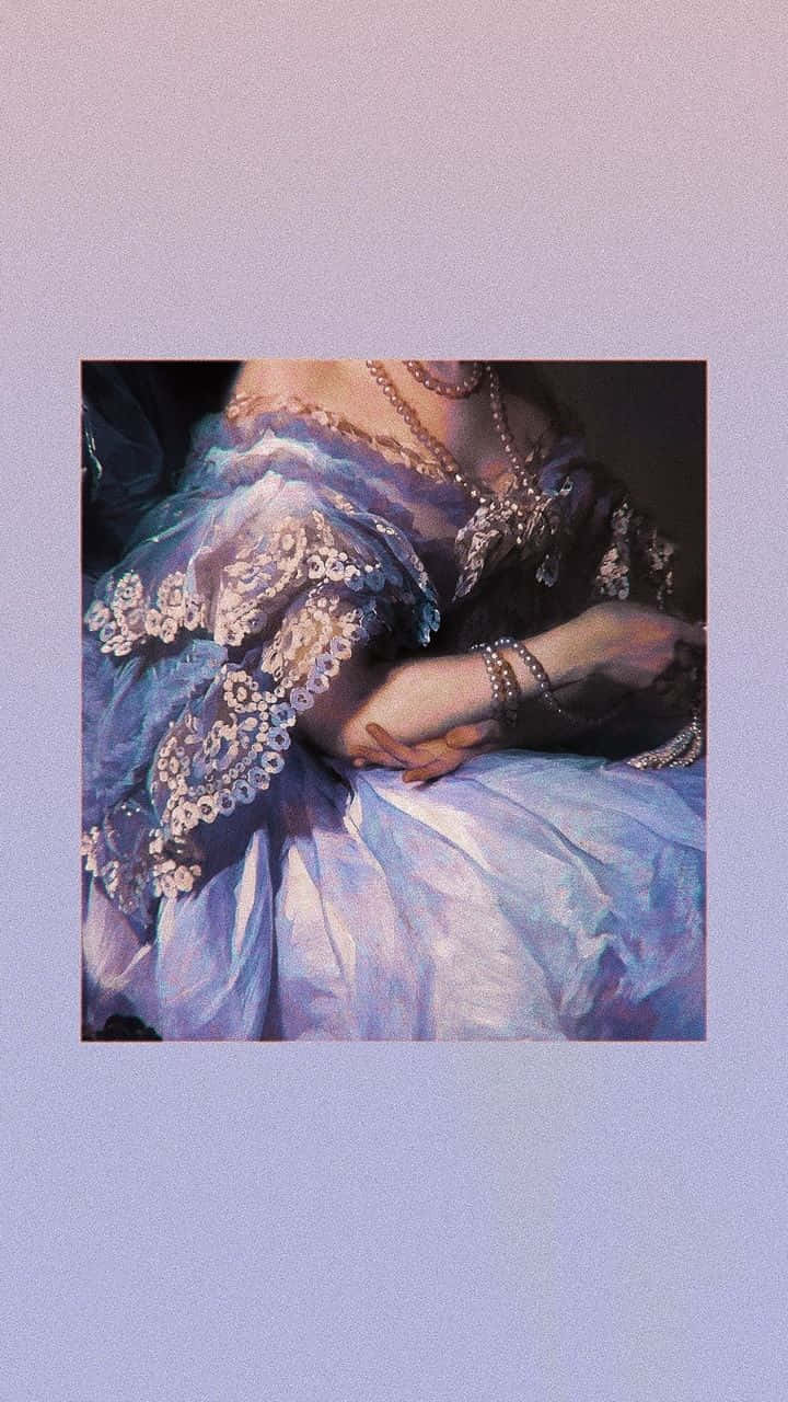 Renaissanceästhetik Purple Gown Wallpaper