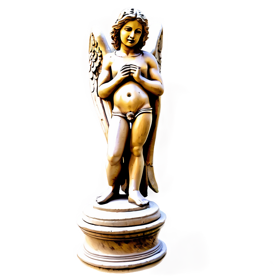 Renaissance Angel Carving Png 06202024 PNG