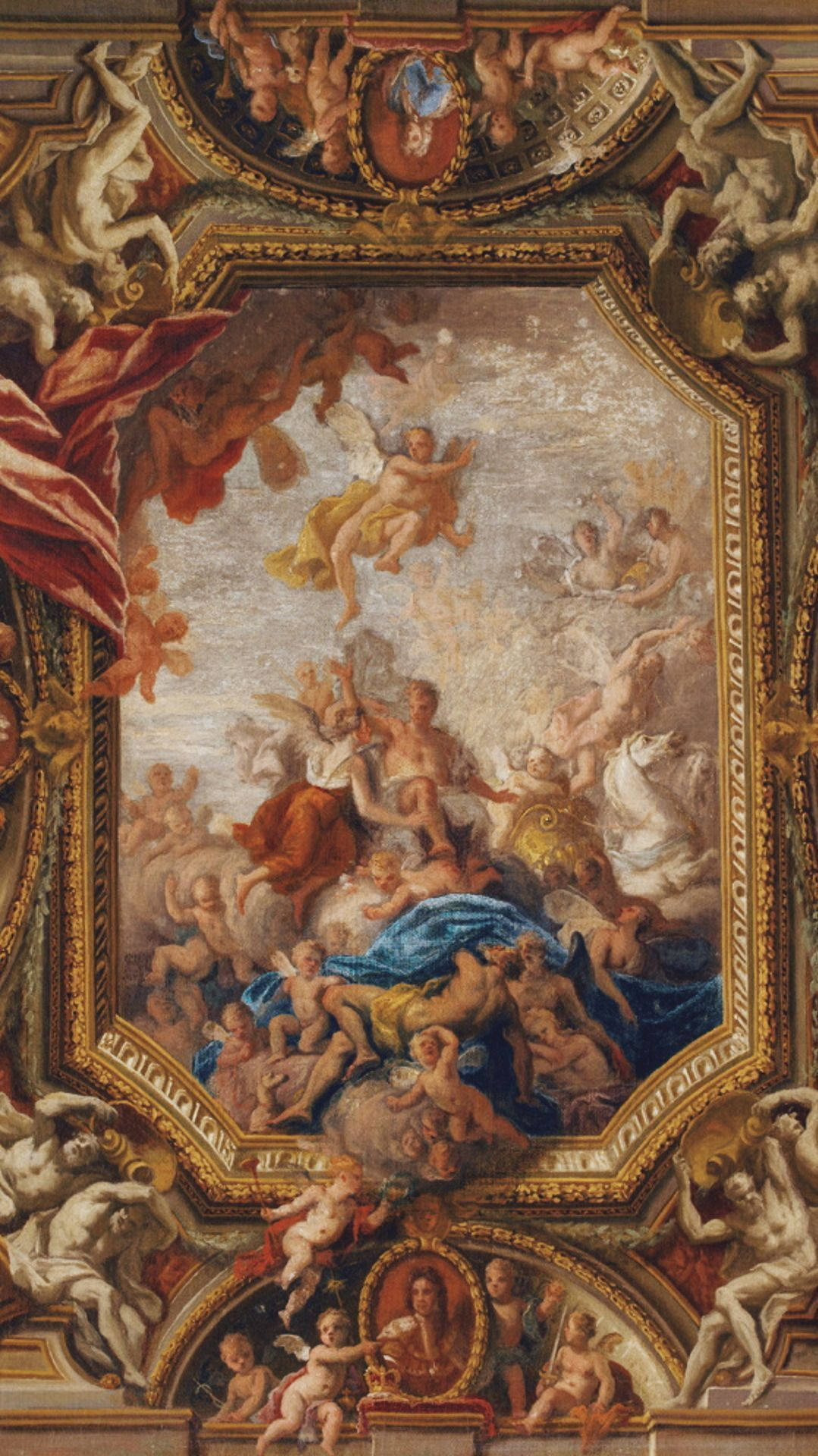 Renaissance Art Painting Of Angels Wallpaper