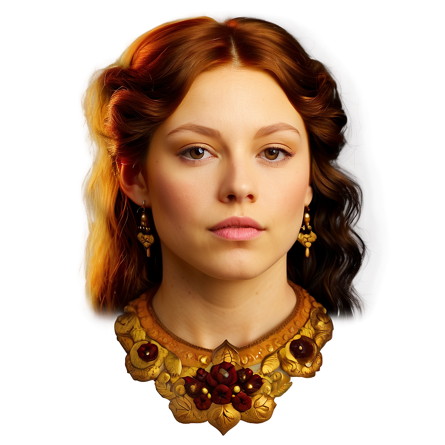 Download Renaissance Inspired Portrait Png 36 | Wallpapers.com