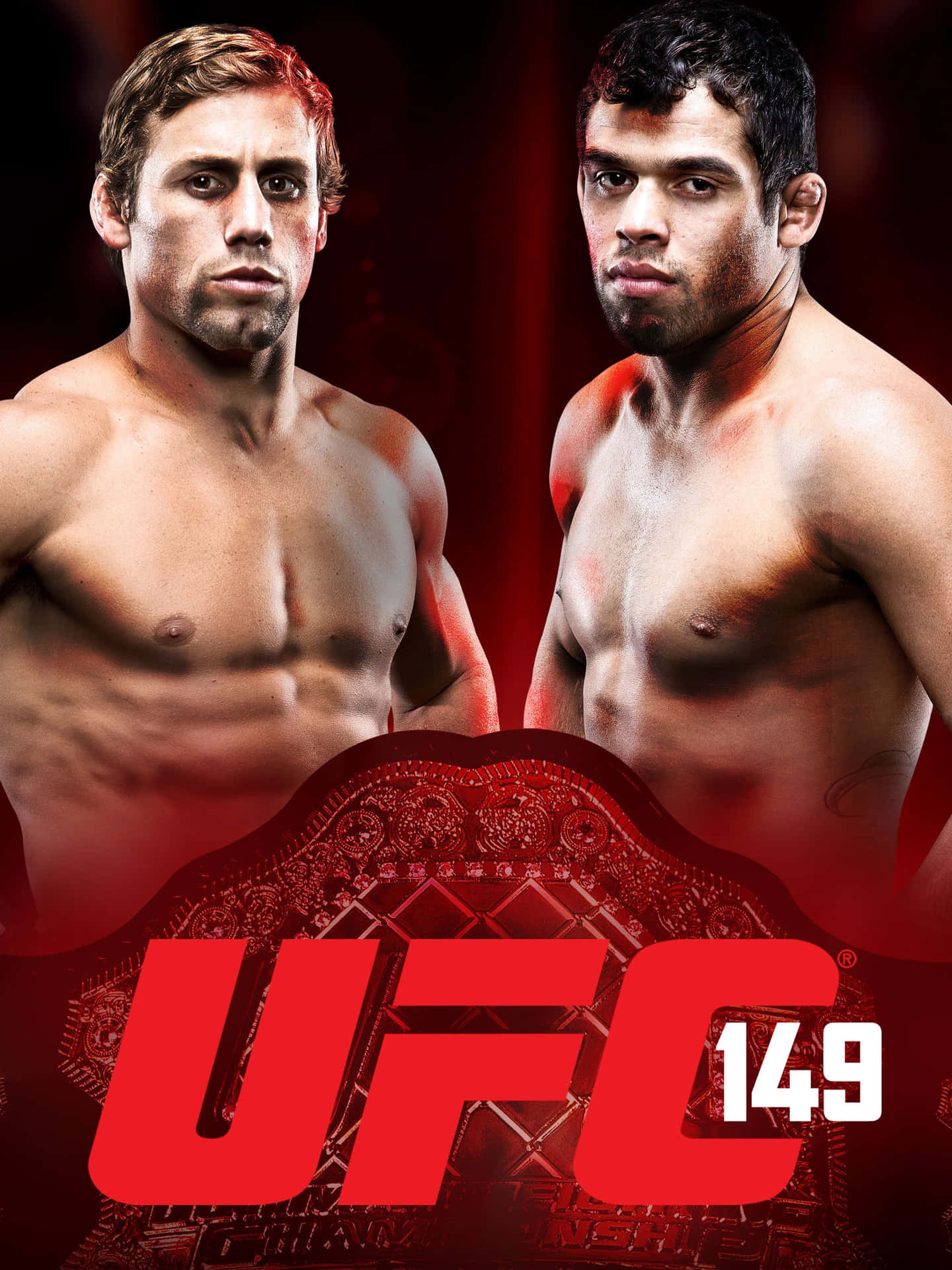 Renan Barão og Faber UFC 149 plakat som tapet på din computer. Wallpaper